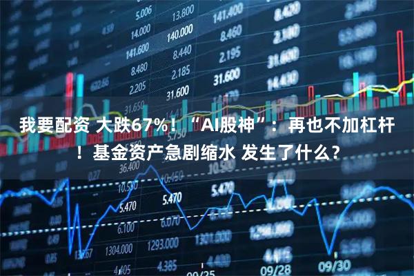 我要配资 大跌67%！“AI股神”：再也不加杠杆！基金资产急剧缩水 发生了什么？
